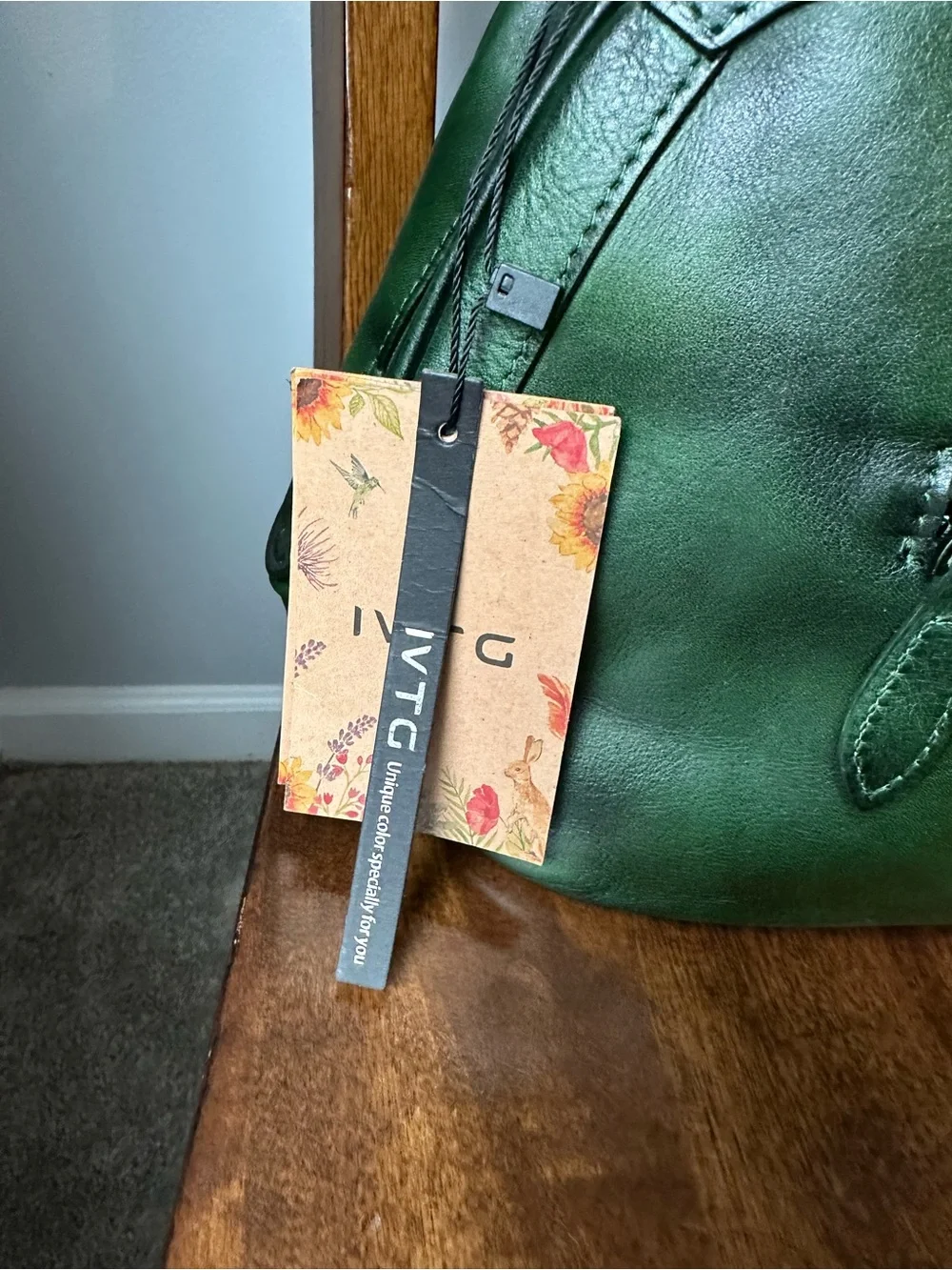 IVTG Real Leather Shoulder Bag NWT